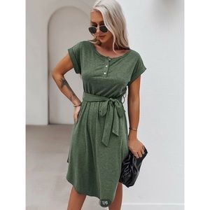 Olive green SHEIN dress